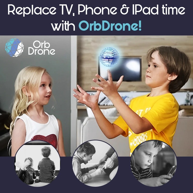 OrbDrone - 🎄Early Christmas Sale-50% OFF🎁 Flying Orb Pro Spinner Mini Drone